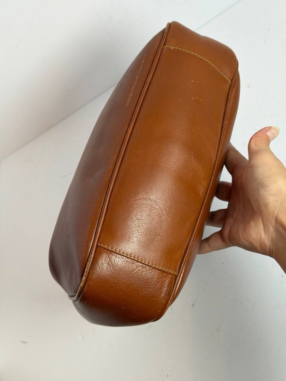 Gucci Bamboo Brown Leather Hobo Shoulder Bag READ - Picture 9 of 13